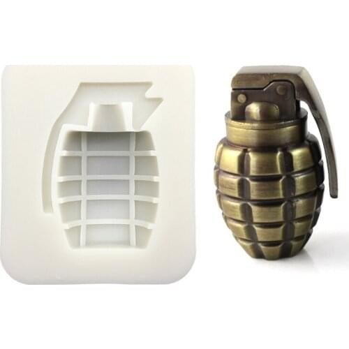 Hand Grenade Shape Silicone Sugarcraft Mold Fondant Cake Decorating Tools Candy Clay Cookie Cupcake Chocolate Baking Mold