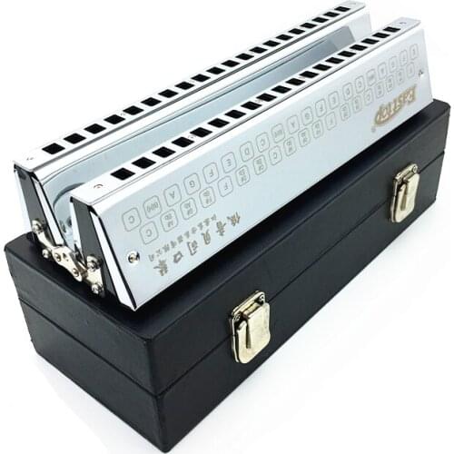 T1-2Easttop 29 hole Double Row Bass Harmonica Professional Band playing Music Instrument Armonica Mouth Ogan Bass gaitas de boca