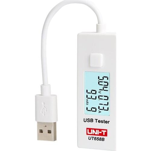 UT658B Digital USB Testers Testable Stable Input Voltage Range From 3V to 9.0V with LCD