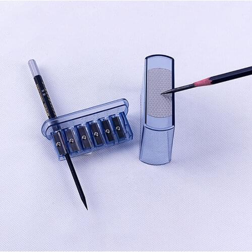 6 Holes Sketch Pencil Sharpener Charcoal Pencil Sharpener With Lead Grinder, Student Art Pencil Cutter With Blade Screwdriver