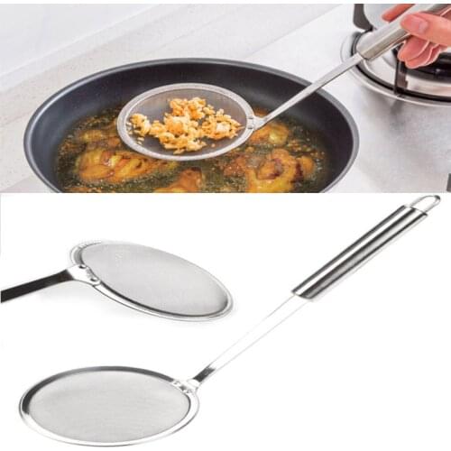 Strainer Spoon Oil Sieve Filter Screen Colander Pot Juice Strainer Spoon Fine Mesh Filter Colanders Strainers Spoon Kitchen Tool