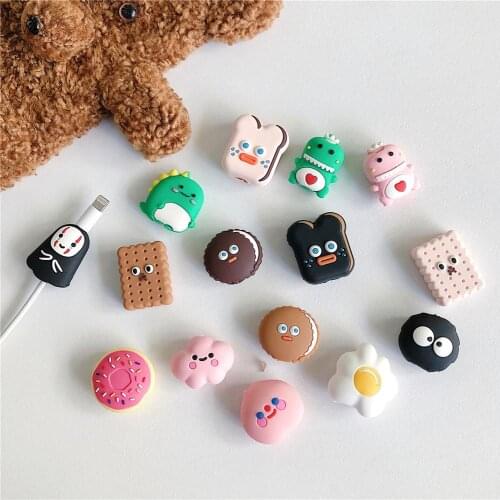 Cartoon Cable Bites Protector for iPhone Protect Cable Buddies for Lightning USB Cable Cover Kabel Diertjes Phone Protector Case