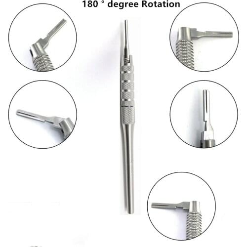 1Pcs Adjustable 180° Scalpel Handle #3 Dental Medical Surgical Instruments