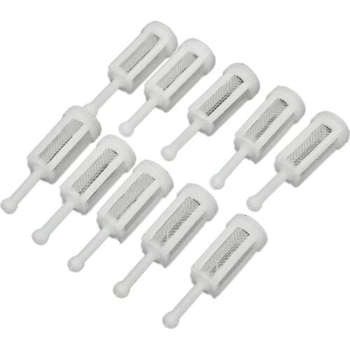 10Pcs Plastic Gravity Typ Spray Filter Pot Diameter 11Mm Total Length 36Mm Can Adapt To The Majority Of Solvent