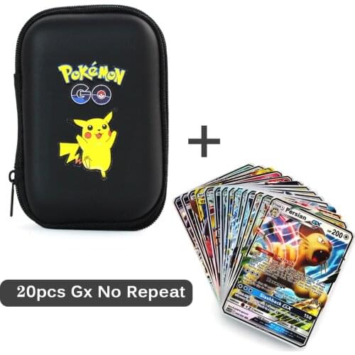20pcs Capacity Pokemon card storage bag Pokemones game Pokmon card storage box Top Loaded List Toys