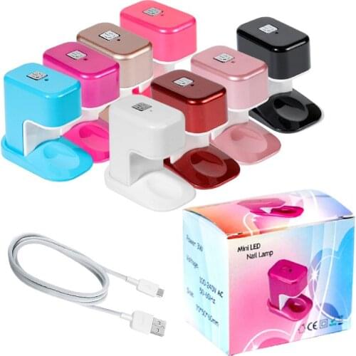 3/6W Phototherapy Machine Nail Tools USB Color Mini Quick-drying Single Finger Small Portable Nail Polish Lamp Easy To Use TSLM1
