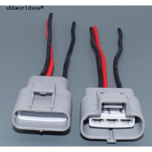 Worldgolden 3 Pin 4.8mm 6189-0165 6188-0129 Automotive Electric Fan Socket Connector For Toyota Carola Corolla Camry