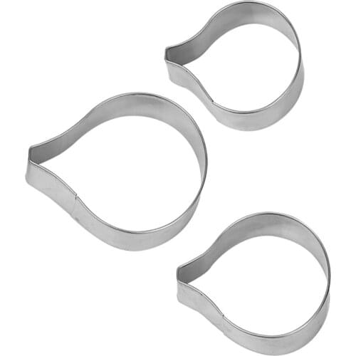 3pcs/set Biscuit Cookie Cutter Ginza Flower Shape Cookie Mold Stainless Steel Pastry Cutter Fondant Cake Baking Mold