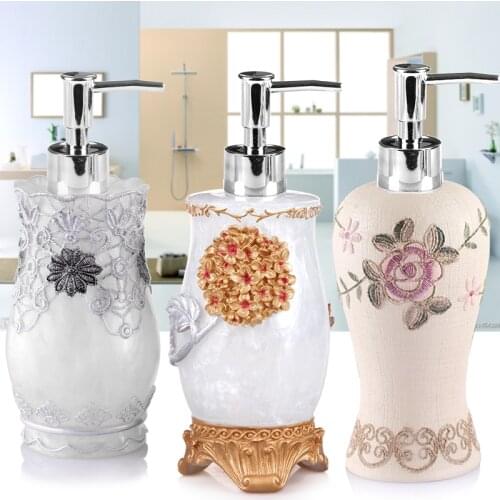 Bathroom accessories Resin Hand Sanitizer Emulsion Bottle Pump Press Type Shower Gel Bottle Beauty Shop Bottling Soap Dispenser
