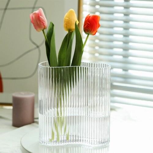 Elegant Glass Vases Art Wedding Table Decorations Living Room Minimalist Vases Nordic Creative Wazony Ozdobne Room Decor DI50HP