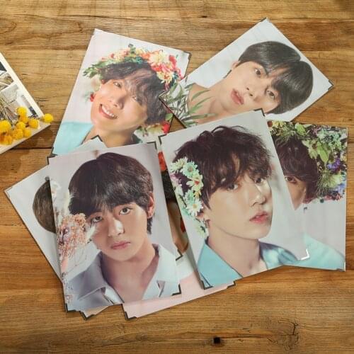 7Pcs/lot Kpop Star Image Frame JUNGKOOK SUGA JIMIN JHOPE V JIN RM Photo Picture Collection Fans Gift