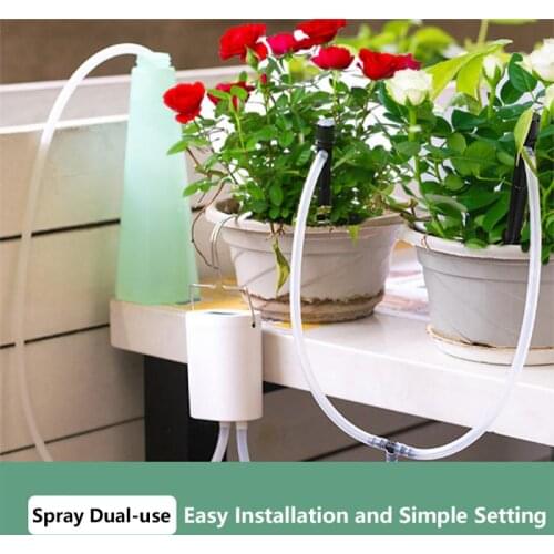 Intelligent Garden Automatic Watering Pump Controller Indoor Plants Drip Irrigation Device Water Pump Timer System Solar Energy