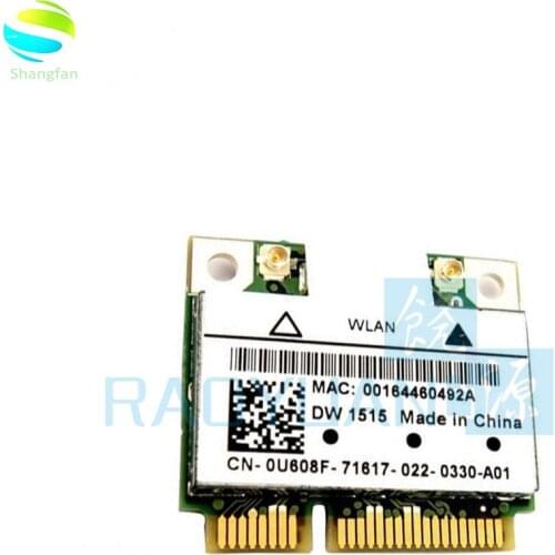 Atheros AR9280 DW1515 WIFI U608F Wireless Wifi Wlan N Half Mini pci-e 802.11BGN Card for 300Mbps
