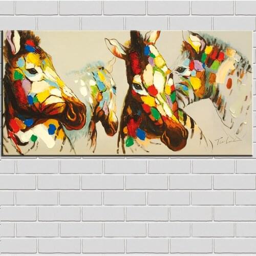 Wall Art Colour Of The Horse Oil Painting Reproduction Art Picture Paint On Canvas Prints Wall Pictures For Living Room