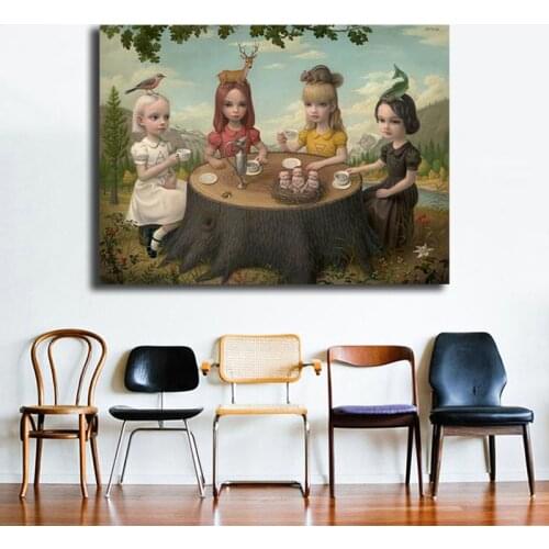 Mark Ryden Allegory Of The Four Elements HD Wall Art Canvas Posters Prints Painting Wall Pictures For Modern Bedroom Home Decor