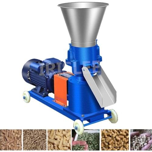 KL-125 Pellet Machine 60-100kg/h Feed Wood Pellet Mill 220V 4KW/380V 3KW Farm Animal Feed Granulator 2.5/3/4/6/8mm optional