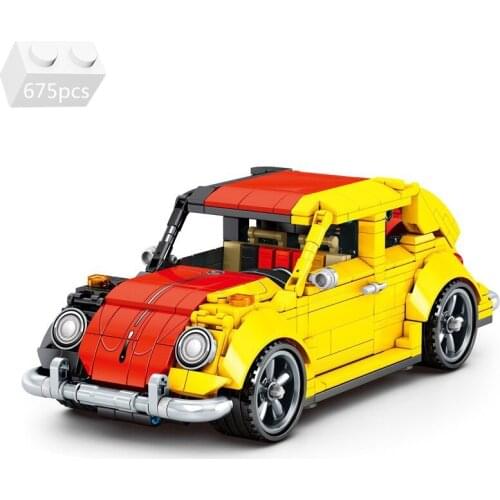 2021 NEW City Speed Champions High-tech Pull Back Car Building Blocks Kit Bricks Creator Classic Model Beetles Vehicle Kids Toys