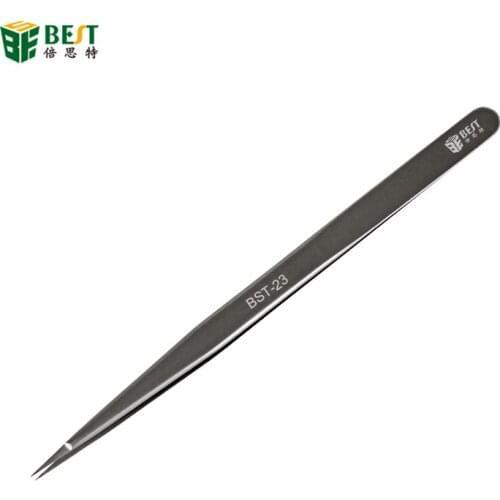 Best Hand Polish 3D Tweezers High Sharp Flying Line Super Hard Tweezer for Planting Tin IC Chip Micro Repair Forceps