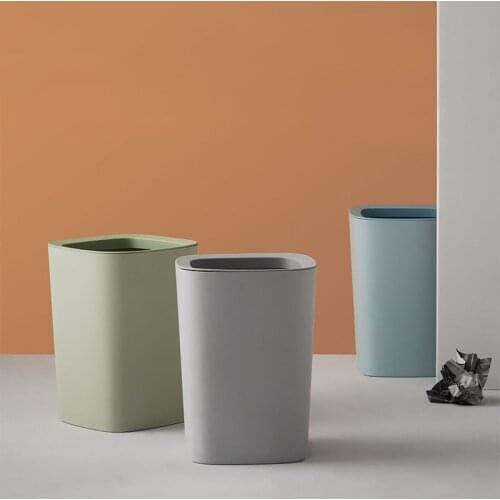 Nordic Trash Can для мусора Household Living Room мусорное ведро Toilet Light Creative Simple Lovely Pressure Ring Garbage Cans