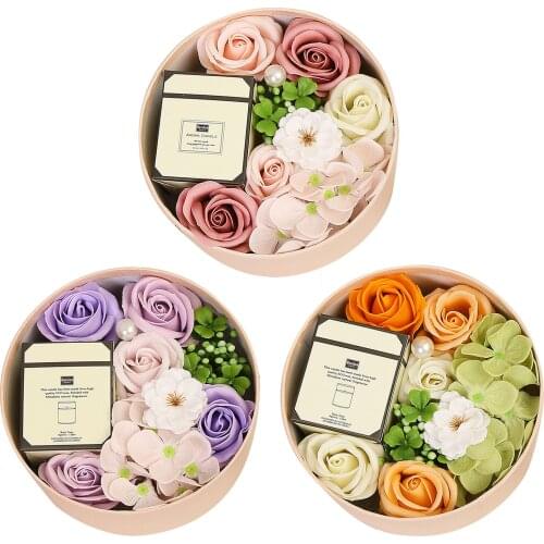 Valentines Day Flowers Soap Flower Gift Rose Box Bouquet Festival Gift Soap Flower Rose Gift Box For Festival Valentines Day