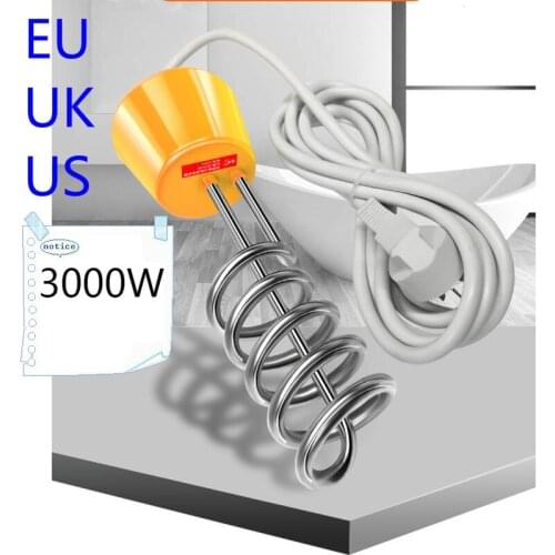 2000/2500/3000W Cartridge Swimming Pool Heater Electric Heating Element Immersion Water Heater Boiler Heating Rod for Inflatable