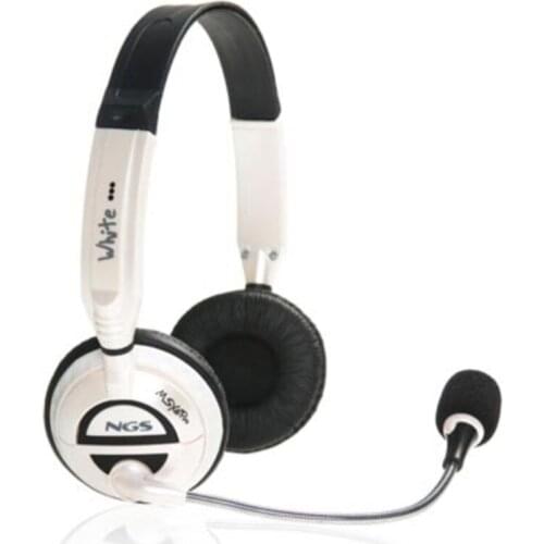 Headphones with Microphone NGS MSXProWhite White (3.5 mm)