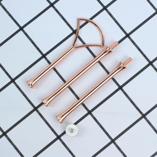 New arriv10pcs fans style 2tier or 3tier cake stand centre cake plate fitting mix colour dessert stands handles/cupcake stand