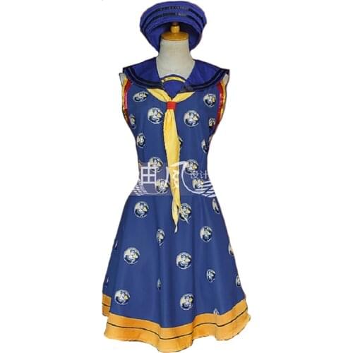 New JOJOLION Hirose Yasuho cos cosplay costume Anime and game womens sailor dress L