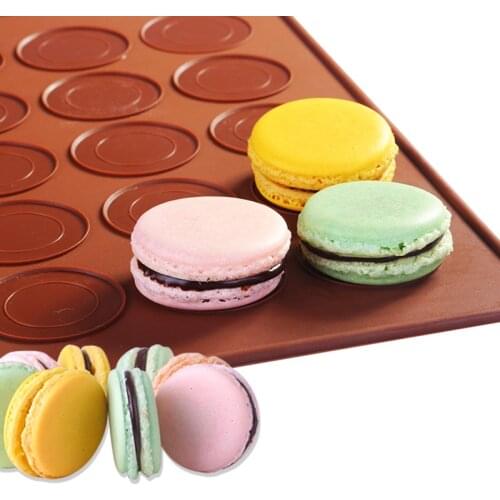 New Silicone Macaron Macaroon Oven Baking Tools Sheet Mat 30-cavity DIY Mat JH069