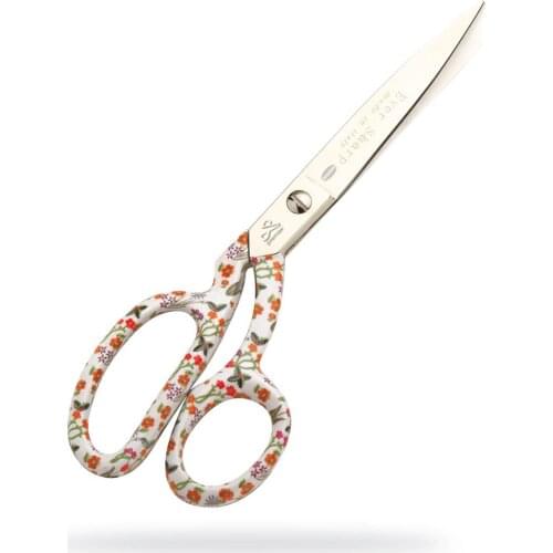 Dressmaker Scissors Orange Flowers 8 " - MADE IN ITALY (10766)