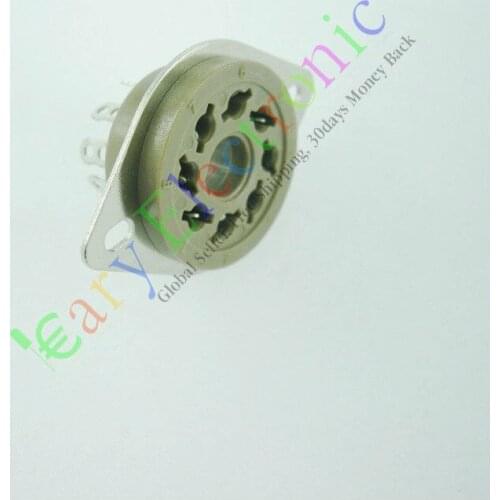 Wholesale and retail 20PCS 8 PIN VACCUM TUBE SOCKET SAVER FOR KT88 6550 EL34B AUDIO tube amp DIY parts free shipping