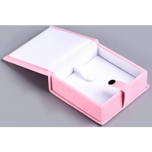 Premium Bracelet Box Pink Velvet Bangle Necklace Jewelry Display Organizer Case Wedding Jewellery Storage Packaging Gift Holder
