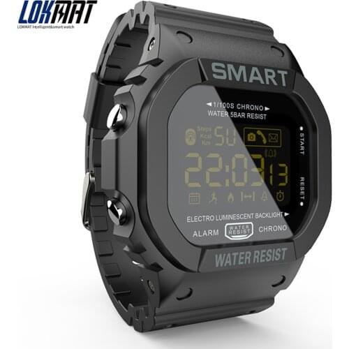 LOKMAT MK22 Smart Watch Men Sport Fitness Pedometer Water Resistance Call Reminder Clock Digital SmartWatch For iOS Android
