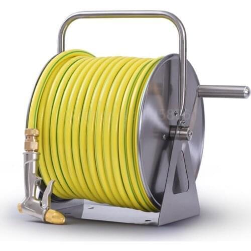 Stainless steel watering car wash water pipe storage rack automatic pipe rack frame home wall-mounted