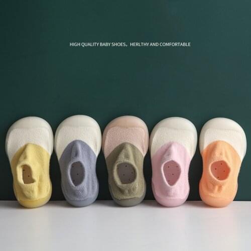 Unisex Baby Shoes First Shoes Baby Walkers Toddler First Walker Baby Girl Kids Soft Rubber Sole Baby Shoe Knit Booties Anti-slip