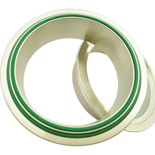 3.5 Inch Alloy Aluminum V Band Clamp Flange With Two Rubber Seal (Flange Only) Car Exhaust Pipe Fittings