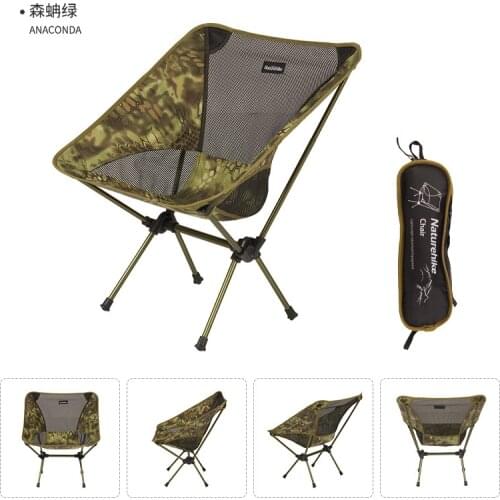 High quality Ultralight aviation aluminium Comfortable Folding Outdoor chair breathable Moon Chair