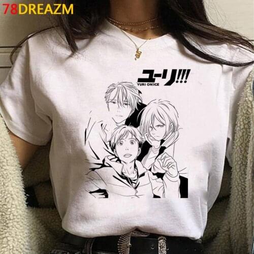 Yuri on Ice clothes male vintage couple clothes 2020 casual print summer top top tees graphic tees women