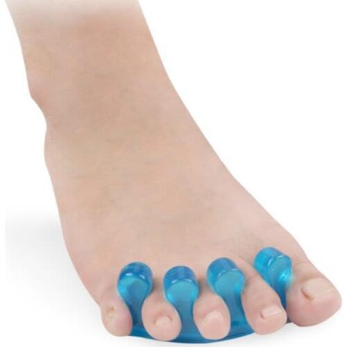 1 pair Silicone Soft Form Toe Separator / Finger Spacer For Manicure Pedicure Nail Tool Flexible Soft Silica