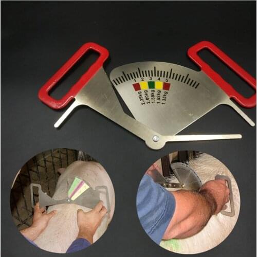 1PCS sow body condition caliper farm management tape guidance backfat meat measuring card chart feeding measure