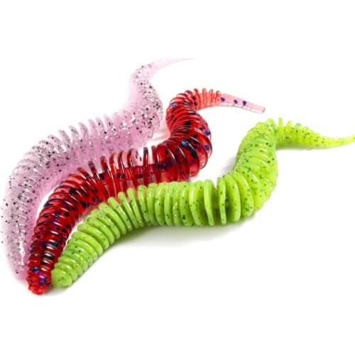 10Pcs/Lot NEW Worm Soft Bait 80mm 105mm Fishing Lures Artificial Swimbait Jigging Straight Tail Wobblers Tackle Bass Carp Tackle