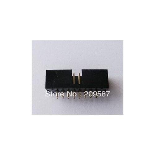 50x DC3 16 Pin Shrouded Male Header Connector 2.54mm