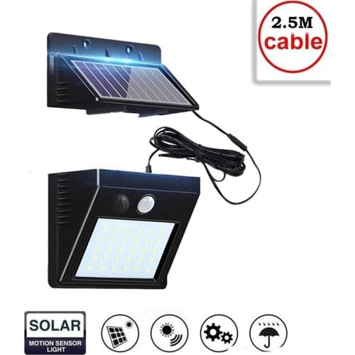 30 LED Solar Lights Power Solar Motion Sensor Outdoor Light,Solar Powered Wireless Waterproof Exterior Security Wall Light Desig