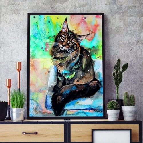 Nordic Abstract Cat Dog Animals Canvas Painting Animal Wall Art Posters Wall Prints Posters Best Gifts Living Room Home Decor
