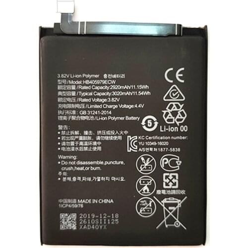 100% New 3020mAh HB405979ECW Battery For Huawei honor 6A Honor 8A DLI-AL10 DLI-AL10B DLI-TL20 DLI-L22 JAT-LX3 LX1 L41 L29 AL00