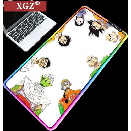 XGZ Dragon Cartoon RGB large mouse pad with external luminous edge LED rubber pad for gamers CsgoXXL non-slip 300X800X3mm