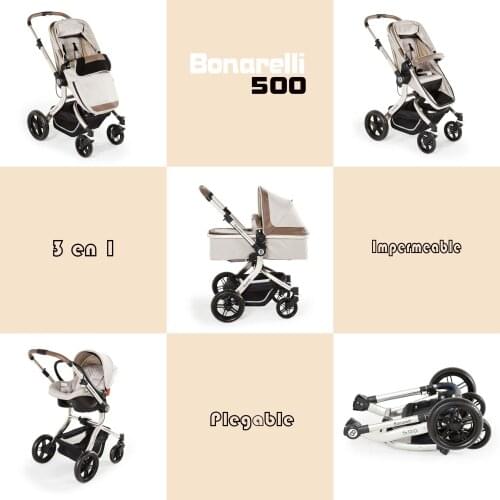 Bonarelli 500 Baby car Baby stroller Baby carriages 3 in 1 light strollers up to 25 kg folding baby ride chair