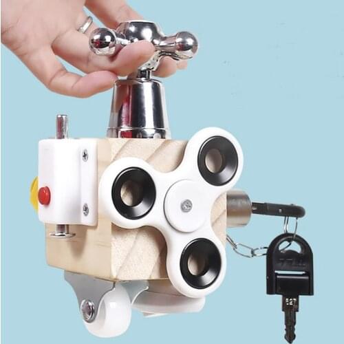 Busie Board Block Montessori Unlock Toy Funny Cube High Quality Wood Wooden Toy Busy Unlock Toy Preschool Logical Training