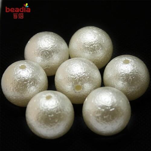 2018 New 10-500pcs/bag White ABS Wrinkle Beads DIY Crafts Clothing Bags Sewing Accessories 4/5/6/8/10/12/16/18/20mm
