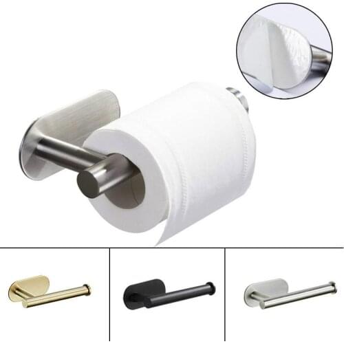 Free Drill Tissue Holder 304 Stainless Steel Toilet Paper Holder Bathroom Hardware Accessories Toilet Roll Holder